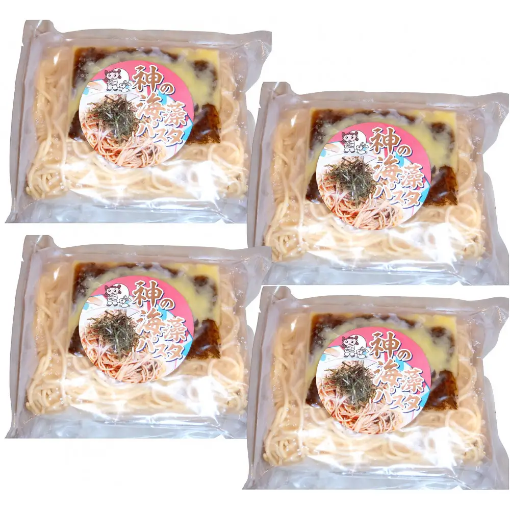 神の海藻パスタ (冷凍パスタ・パスタソース×4食)
