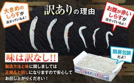 訳あり 釜揚げしらす 1kg 小分け 減塩しらす