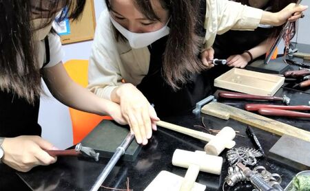 彫金 シルバー 槌目リング 制作 体験 コース 2名 FABBRICA OSAWA ／ 体験チケット