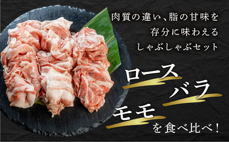 訳あり 国産豚肉 ロース・バラ食べ比べ しゃぶしゃぶ用 1000g 豚肉 瓜生