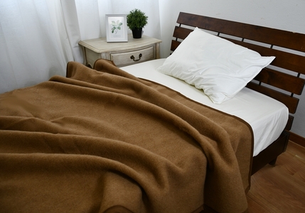 キャメル毛布 シングルサイズ [4997]