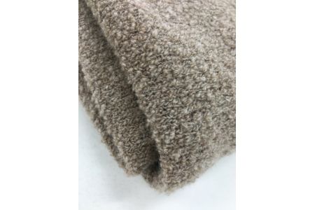 【限定259枚】タスマニアラム75% シルク25% ブークレ ニット毛布 シングル [0229]