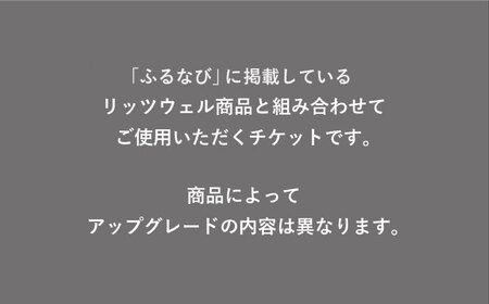 【Ritzwell】 アップグレードチケット  50万円相当（ふるさと納税専用）※単体での利用不可/金券ではありません [AYG069]