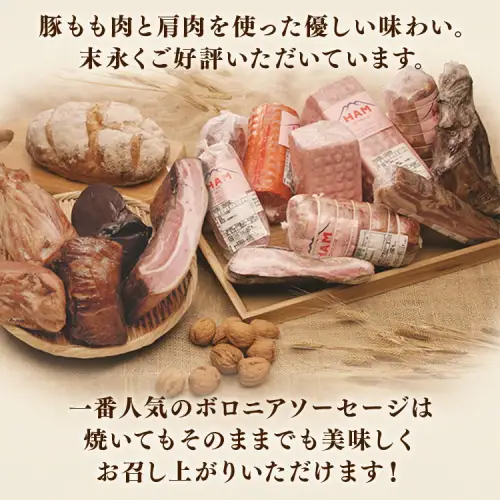 【定期便3ヵ月】二の岡ハム ボロニアソーセージ 1040g×2本 | ソーセージ 肉 豚肉