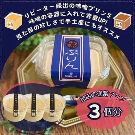 信州中野産 俺の味噌プリン〈味噌カップに入れて食べごたえUP!〉210g×2個【配送不可地域：離島・北海道・沖縄県】【1507982】