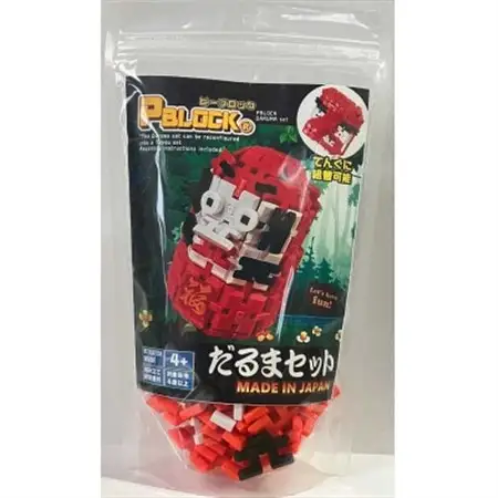【オリジナル知育玩具】ピーブロック(PBLOCK)　だるまセット_雑貨・日用品 おもちゃ・ぬいぐるみ  _【1497890】
