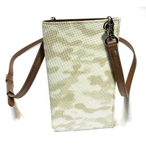 甲州印伝「URUSHINASHIKA」スマホケースB（薄茶）