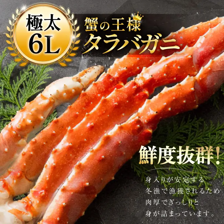 タラバガニ脚 約1.3kg 極太6Lサイズ かに カニ 蟹 [宮城県 気仙沼市 20564363]