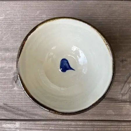 やちむん 唐草紋様 茶碗 マカイ(染付)青【1506538】