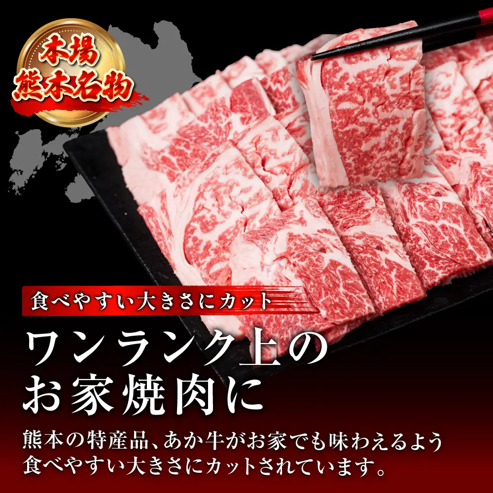 あか牛焼肉用カット バラ・ロースセット 500g お肉 あか牛 牛肉 冷凍 焼肉 やきにく 赤身 バーベキュー BBQ バラ肉 ばら肉 ロース肉 カット済み 熊本県産 国産 褐毛和種