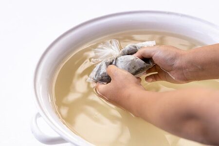 大和茶のお風呂2種類と麻のからだ洗いタオルのセット 大和茶 入浴剤 無添加 ハーブ 奈良 U-112