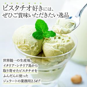 【数量限定】ピスタチオ ジェラート 2.5リットル【大容量 アイス 業務用 訳あり スイーツ 人気 デザート 冷凍 氷菓子 2.5L 家族 ファミリーサイズ イタリア シチリア産】