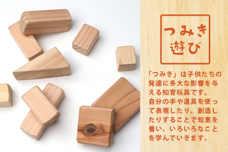 「木頭杉の積み木セット」徳島県立那賀高等学校 森林クリエイト科制作【徳島県 徳島 那賀町 高校生制作 積木 積み木 知育 木育 玩具 おもちゃ 知育玩具 木の積み木 幼児 教育 木頭杉 杉 天然木 木製 無塗装 国産 手作り】 NK-01