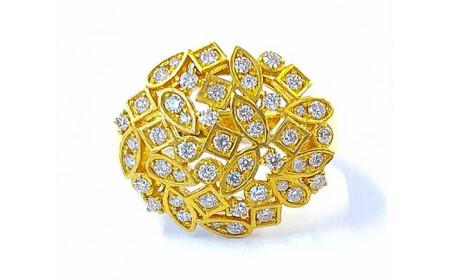Aufino 22K 22金 ダイヤモンド リング 指輪 ジュエリー アクセサリー 人気 おすすめ レディース ダイヤ0.57ct カラット K22 ゴールド 山梨県 甲斐市 AQ-113 SJ-163