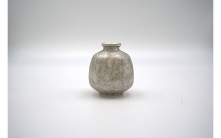 【高岡銅器】花みつぼ 斑紋純銀色  FAD-1300