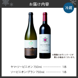さっぽろワイン　赤白セット　ヤマ・ソービニオン ＆ ソービニオン・ブラン