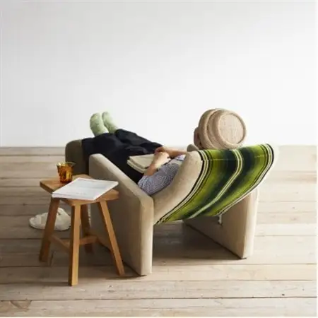 Bulb Chair(バルブチェア)グリーンストライプ【SWOF】_雑貨・日用品 椅子・チェア・ソファ 家具・インテリア _【1494528】
