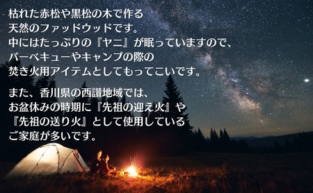 天然★ファッドウッド 肥松 着火剤 約1kg入り 五郷の里産 
