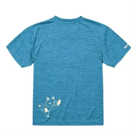 JTTA公認　卓球ユニフォーム【男女兼用(ドライ):Lサイズ】ねこ　ブルー_装飾品・工芸品  洋服 _【1514407】