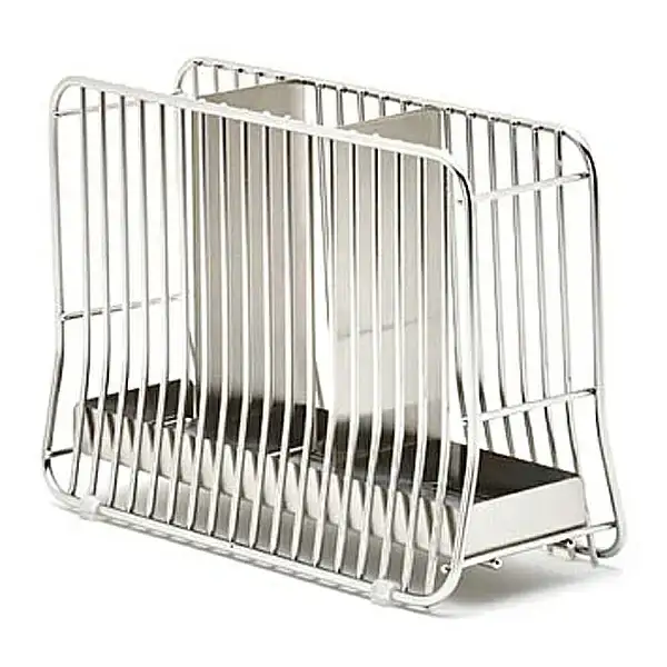 [ハナウタ] おしゃれなステンレス製キッチン用品 ツールスタンドL シルバー 燕三条製 【012P006】