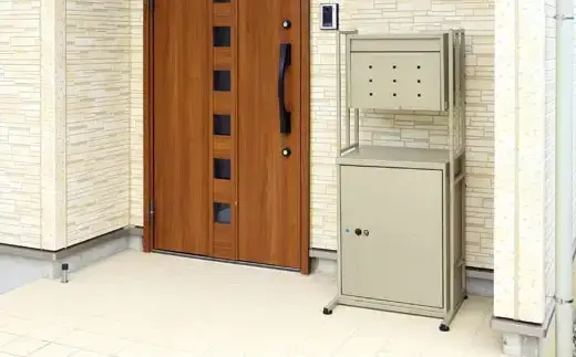 大容量で好評 郵便ポスト＆鍵付宅配ボックス＆スタンド [グリーンライフ]