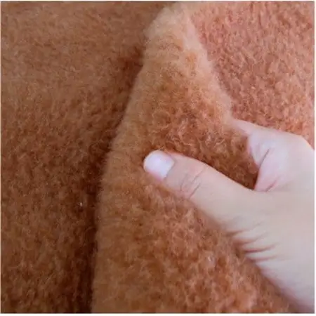 【クィーンサイズ】洗える贅沢キャメルファー敷毛布　160×205cm　ベージュ　CH-160【1417935】
