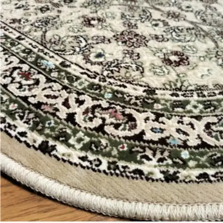 【楕円60×90cm】 洗える国産モケット織り玄関マット ベージュ(ポーロ楕円60×90BE)【1498123】