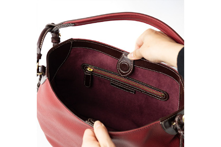 SOMES バッグ レディース イルザ IL-45 ショルダーM（ワイン）[ソメスサドル株式会社 北海道 砂川市 12260611-wi] 