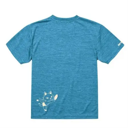 JTTA公認　卓球ユニフォーム【男女兼用(ドライ):160サイズ】ねこ　ブルー_装飾品・工芸品  洋服 _【1514948】