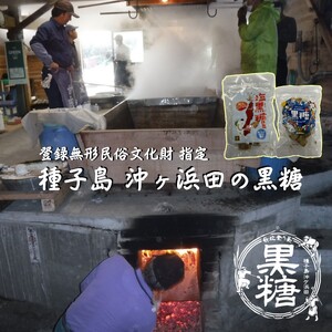 種子島 伝統 沖ヶ浜田 黒糖 登録無形民俗文化財 パッケージ 黒糖 小粒 タイプ　NFN579【300pt】