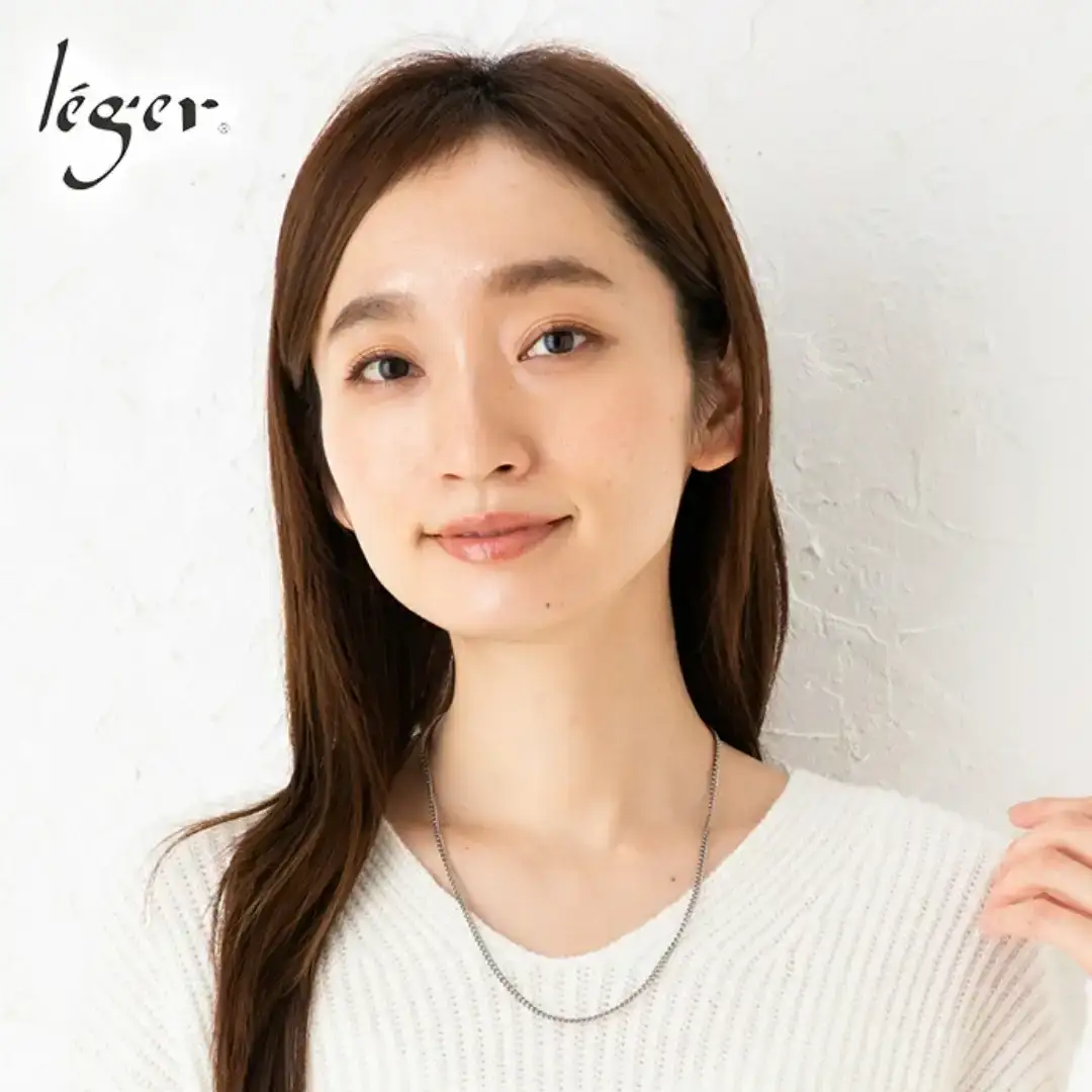 純チタンチェーン 50cm MD50F チェーンネックレス メンズ レディース 喜平タイプ 燕三条製 [leger(レジエ)]【022S072】