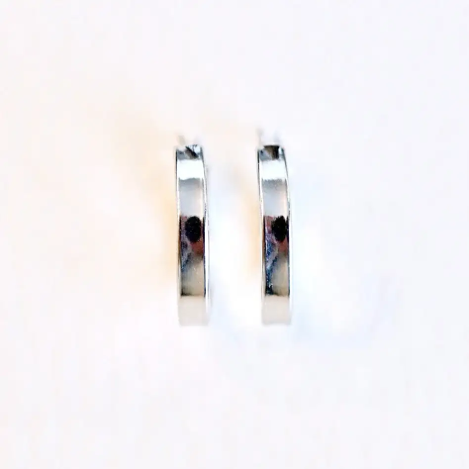 Pt900 プラチナ 地金 フープ ピアス (直径13mm) 保証書付 KO-0021 SWAD020