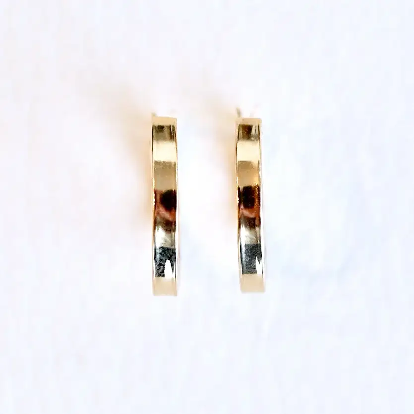 K18 イエローゴールド 地金 フープ ピアス (直径15mm) 保証書付 KO-0022 SWAD021
