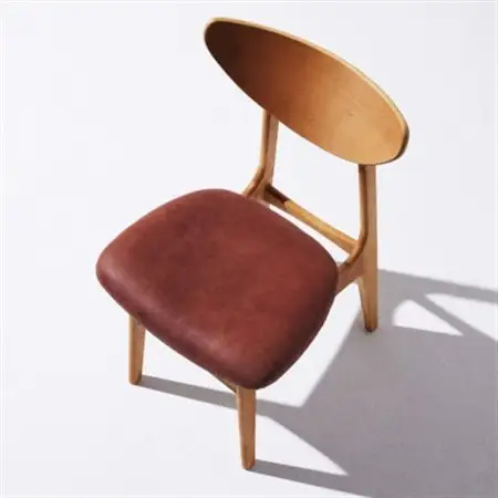 Karl Dining Chair オイルレザー ダークブラウン MBRフレーム【SWOF】_雑貨・日用品 椅子・チェア・ソファ 家具・インテリア _【1487607】