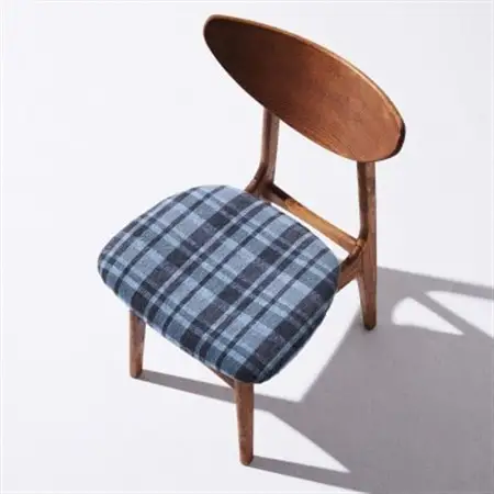 Karl Dining Chair ガルボ ブルー ダークブラウンフレーム【SWOF】_雑貨・日用品 椅子・チェア・ソファ 家具・インテリア _【1487585】