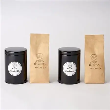【保存缶付】白のブレンド＆赤のブレンド(粉)_飲料・ドリンク 粉 コーヒー・コーヒー豆 珈琲 珈琲豆_【1490986】