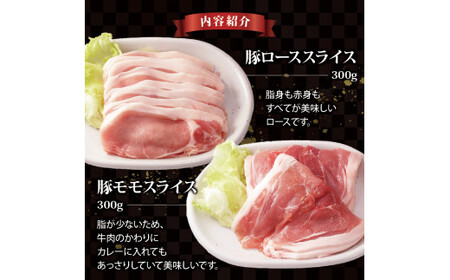 国産 豚肉 スライス 4種セット 1kg 豚肉
