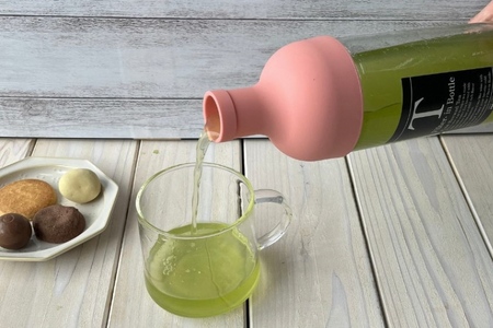 耐熱ボトルと深蒸し冷茶セット(4g×62袋入)〈お茶 茶 緑茶 煎茶 深蒸し茶 深むし 冷茶 耐熱ボトル ティーバッグ ティーパック 飲料 セット 工芸品 加工食品 日用品 雑貨〉 