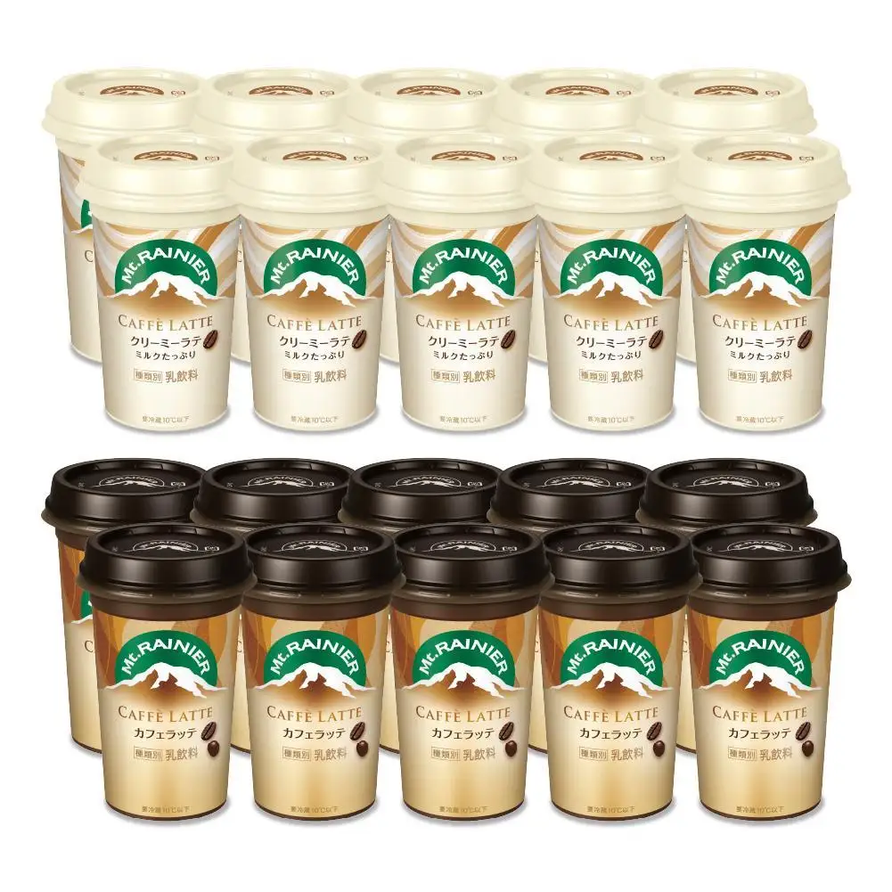 森永乳業 マウントレーニア カフェラッテ 240ml×10個・マウントレーニア カフェラッテクリーミーラテ 240ml×10個