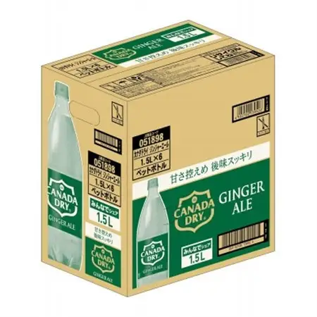カナダドライジンジャーエール1.5LPET(6本入り)_飲料・ドリンク 炭酸飲料 ジュース _【1518352】