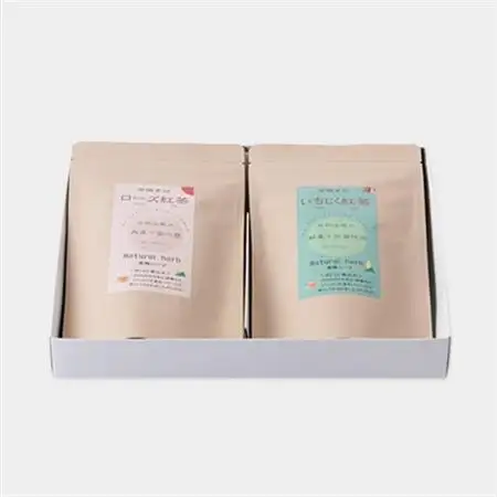 有機素材ローズなつめ紅茶＆いちじく紅茶　紙パック2個セット　【ラッピング付き】【1498834】