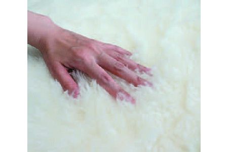 家庭で洗えるムートン調ウールシーツ(ダブル) [0335]