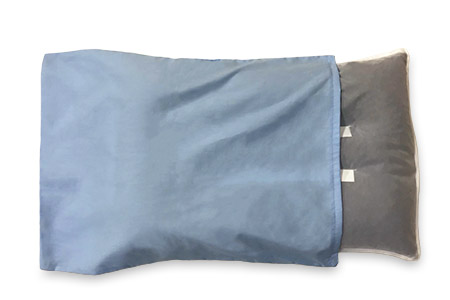 紀州備長炭 まくら 枕カバー ブルー付き [2327]