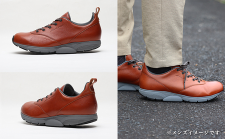 MIDFOOT ( ミッドフッド ) 婦人靴 レザースニーカー MF002JL ( ブラウン ) 4E　【 ファッション 靴 シューズ スニーカー レディース 】 【 お洒落 レザーシューズ オイルレザー 快適 履き心地 】  BN003 23.0cm