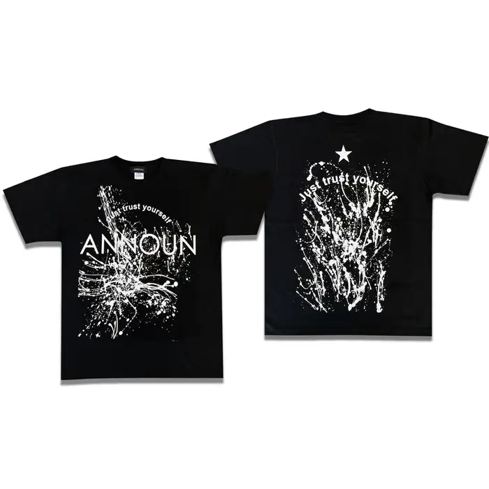 ［ANNOUN］Painting Ｔシャツ ブラック | 服 黒 アパレルブランド 絵画 アート コラボレーション アンノウン 福祉 就労支援 就労継続支援B型事業所 アトリエ・アンノウン 埼玉県 越谷市