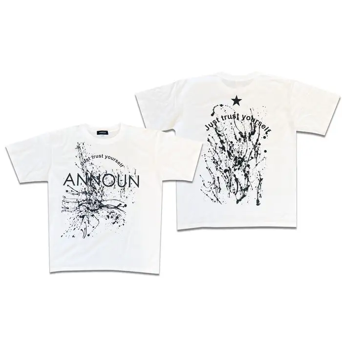［ANNOUN］Painting Ｔシャツ ホワイト | 服 白 アパレルブランド 絵画 アート コラボレーション アンノウン 福祉 就労支援 就労継続支援B型事業所 アトリエ・アンノウン 埼玉県 越谷市