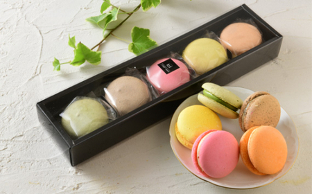 （冷凍）patisserie petit ami のマカロン5個入 ／ スイーツ お菓子 大きめサイズ 奈良県 御所市