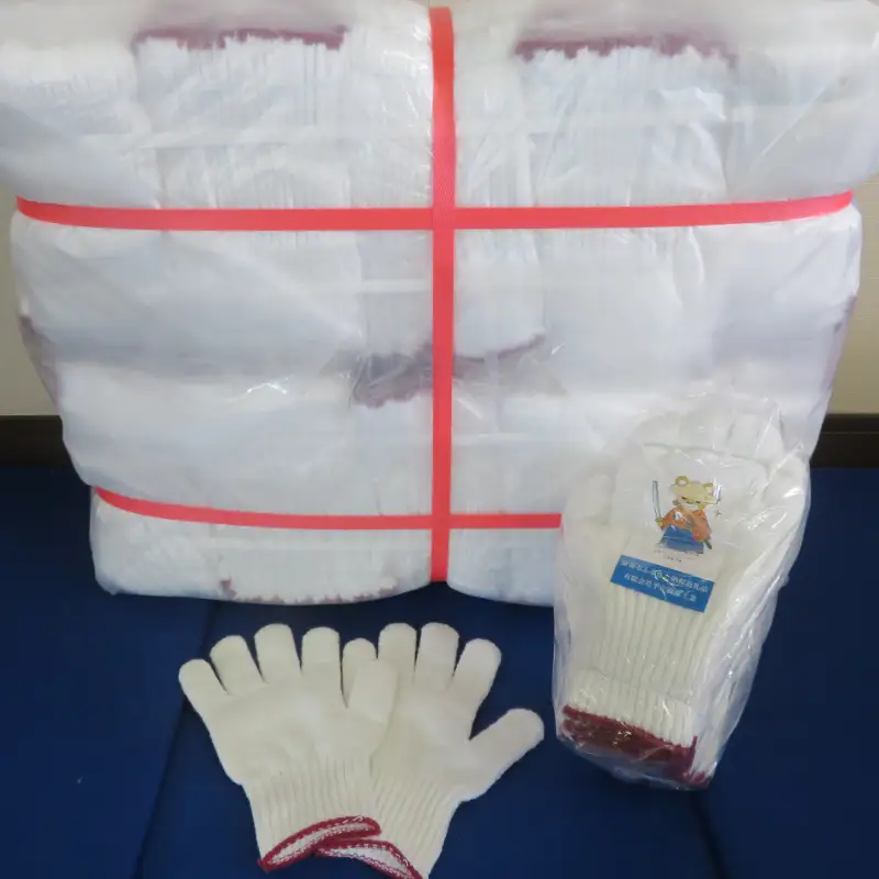 シノ糸で編んだふんわり軍手（4本編み）20ダース【096C-001】