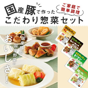 ＜2か月に1回　計6回　定期便＞国産豚で作ったこだわり惣菜セット[022J14-T]かんたん惣菜 こだわり惣菜 国産惣菜 お弁当惣菜 和食惣菜