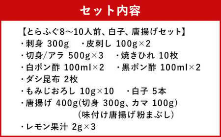 とらふぐフルコース【極】吉宝ふぐ(40cm赤絵皿全盛り・8～10人前、白子、唐揚げセット)『焼きひれ/特製ポン酢/もみじおろし付き』【2026年12月下旬から2027年4月上旬発送開始】